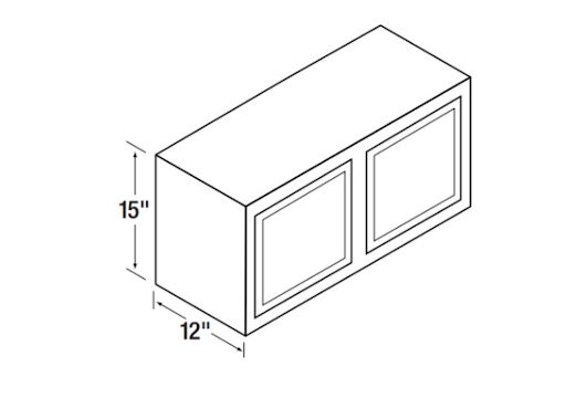 Kitchen Kompact Glenwood - 15" High Wall Cabinets (X)