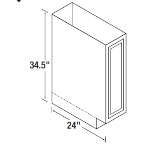 Kitchen Kompact Chadwood - Tray Cabinets (T)