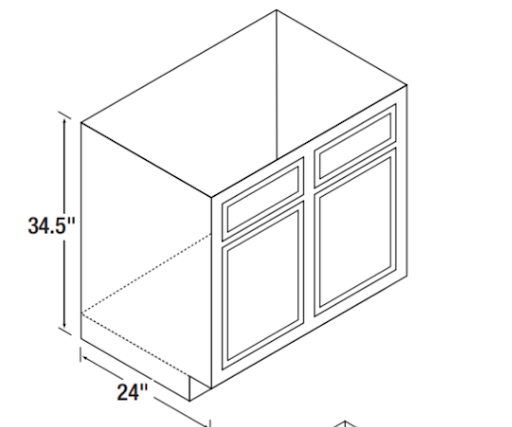 Kitchen Kompact Glenwood - Range & Sink Base Cabinets (RBS)