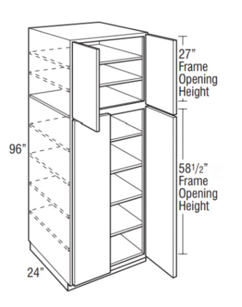 Woodward White - Utility Double Door