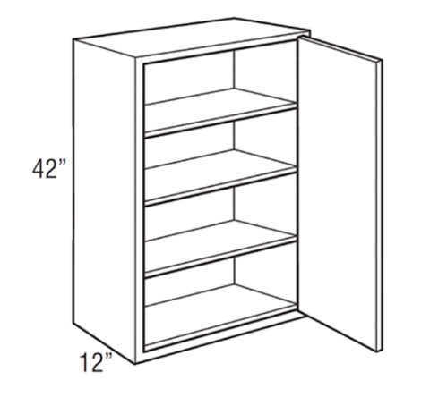 Woodward White - Wall Single Door 42"