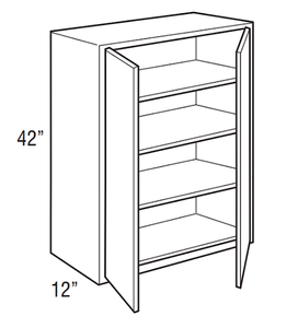 Woodward White - Wall Double Door 42"