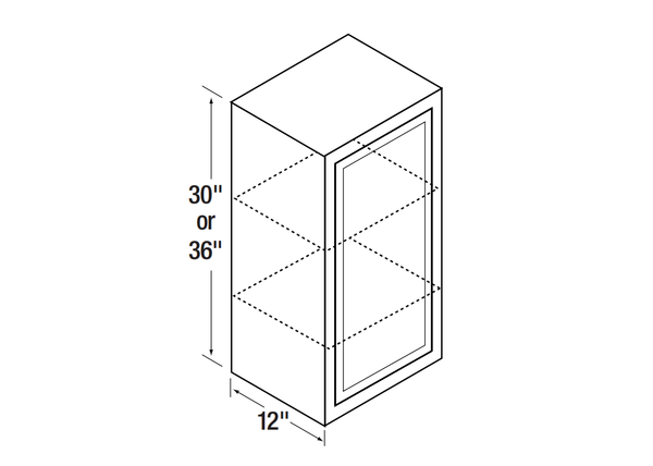 Kitchen Kompact Glenwood - 36" High Wall Cabinets (WT)