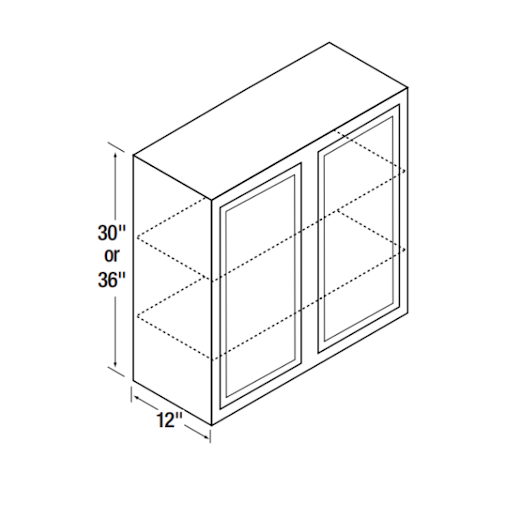 Kitchen Kompact D White - 30" High Wall Cabinets (W)